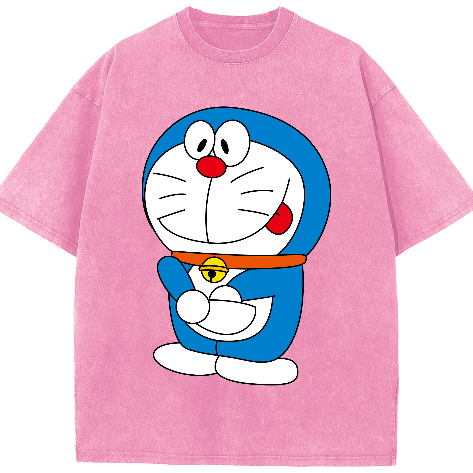 （画像用） ドラえもん Doraemon 綿100% ヴィンテージ風 半袖Tシャツ（フロントプリント）
